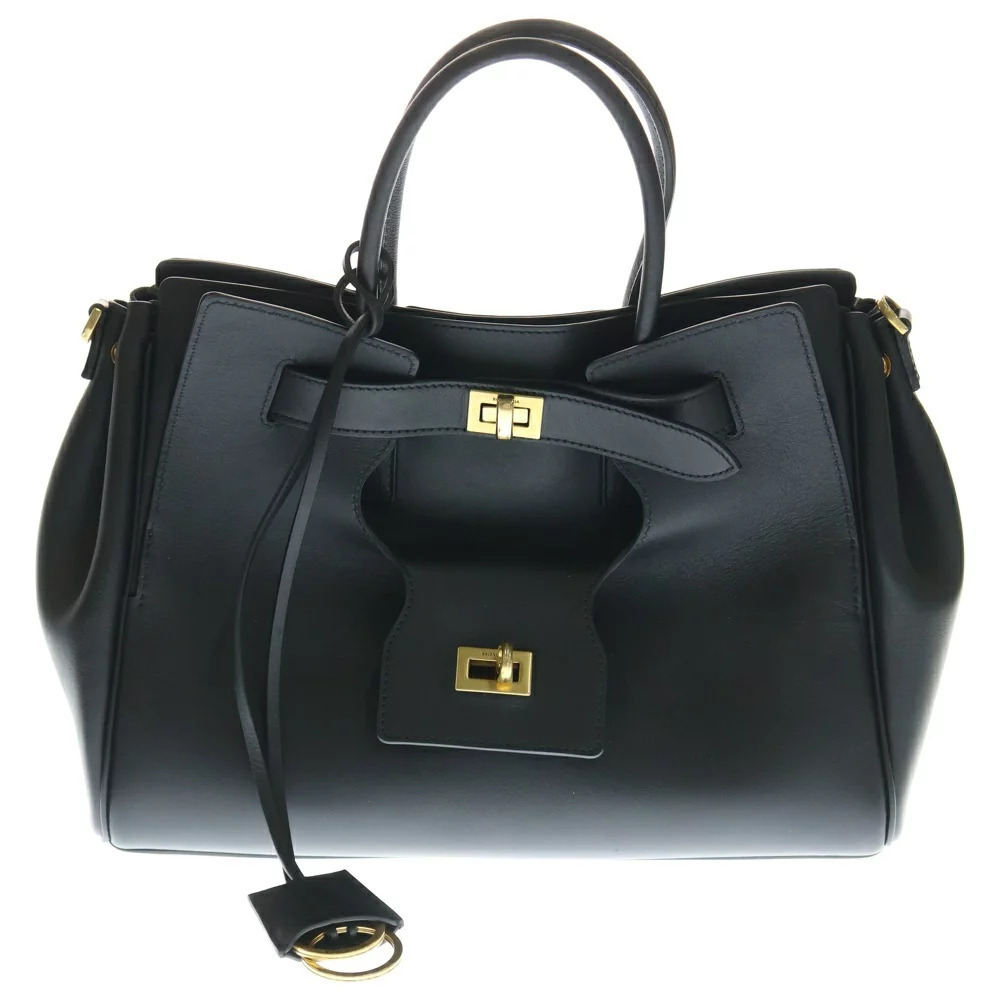 BALENCIAGA Bel Air Carryall Bag Smooth Calfskin Black